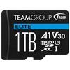 Team Group Team 1TB Elite A1 Micro SDXC Card with SD Adapter UHS-I Class 3 U3 A1 App Perfor