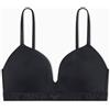 EMPORIO ARMANI Padded Triangle Bra, Reggiseno Imbottito Donna, Black,