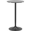 HOMCOM Tavolo Bar e Tavolo da Cucina Alto Rotondo, Ø60x102 cm, Nero | Aosom Italy