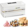 VEVOR Macchina Sigillatrice a Nastro Continuo, Sigillatrice per Imballaggio con Controllo Digitale della Temperatura, Spegnimento Automatico per Sacchetti di Plastica Larghezza di Saldatura 8-12 mm