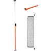 VEVOR Barra Fermacarico di Carico a Cricchetto Regolabile 1016-1854 mm, Stabilizzatore di Carico per Cassone in Acciaio con Piedini Antiscivolo, Rete e Barra Divisoria, per Pick-Up, SUV