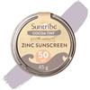 Suntribe Crema Solare Minerale Zinco FPS 30 Suntribe - 45 g, Tinto, Biologico - 100% Naturale, Sicuro Per i Coralli - Pasta di Zinco Surf & Sport - Filtro UV Minerale - Molto Resistente All'Acqua, Rifiuti Zero