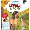 LIBRO CAVALLI & PONY - GLI STICKERS DELLA NATURA