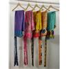 Wevez Pantaloni vintage in seta Sari Wrap Pant multicolore reversibili a doppio strato