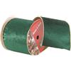 VETUR Nastro Velluto Bordi Dorati Cm 10 Verde