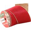 VETUR Nastro Velluto Bordi Dorati Cm 10 Rosso