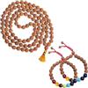 Wonder Care Autentico Rudraksh Mala con rosario Mukhi - Veri semi di Rudraksha himalayano, Ornamento religioso, Rosario Japa Mala Collana - Importato dal Nepal, Unisex