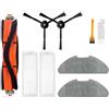 MYAYD Set di accessori di ricambio per aspirapolvere robot Xiaomi Robot Vacuum Mop 2 Lite/Mop 2 Pro, set di accessori include 1 spazzola principale, 2 filtri, 2 spazzole laterali, 2 salviettine, 1 spazzola