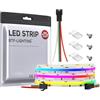 BTF-LIGHTING FCOB COB RGB Striscia LED 24V WS2811 IC 3 metri 720LEDs/m IP30