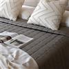 Borbonese Home Borbonese Quilt Trapunta Matrimoniale Minimal - Raso di Cotone Tortora 100 gr