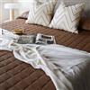 Borbonese Home Borbonese Quilt Trapunta Matrimoniale Minimal - Raso di Cotone Cuoio 100 gr