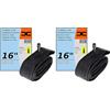 cyclingcolors Camera d'Aria 16 x 1,50-2,00 (40/54-305) Bici VALVOLA Schrader 35mm Ruota Gomma