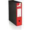 Q-Connect Registratore protocollo con custodia Q-Connect dorso 8 cm - 28,5x35 cm - rosso - 0201041/P.RO