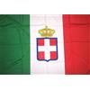 CALCIOGADGETS BANDIERA ITALIA SAVOIA MONARCHIA | BANDIERA SABAUDA grande cm. 100 x 143 REGNO D'ITALIA CORONA CASA REALE