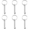 INCREWAY Pin a sgancio rapido, 6 pezzi Hardware a sgancio rapido in acciaio al carbonio Bimini Top Pin Marine Hardware (Dia 8mm*Lunghezza 45mm)