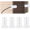 Plyisty Kit di Instradamento Cavi da 4 Pezzi per Cavo Ethernet Starlink, Passacavo a Muro Starlink da 1, Passacavo in Gomma Passante per Muro per Foro a Muro da 1 Pollice (WHITE)