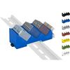 Shelly Hutschienenhalter PW3D Supporto per Hutschienen/Adattatore Triple per supporto DIN Rail Shelly-MINI (35mm) (Blu (Prime))