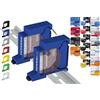 Shelly Hutschienenhalter PW3D Supporto per binari Single per 18 Shelly: 1 Gen3, 1PM Gen3, 2PM Gen3, i4 Gen3, Plus 1, Plus 1PM, Plus 2PM, Plus i4, Plus 0-10V Dimmer, Wave 1, Wave 1PM, Wave 2PM, Wave Shutter, Wave i4 (2x Blu)