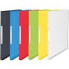 Leitz Esselte Esselte VIVIDA Portalistino, 100 Buste,Buste Trasparenti, Finitura Lucida, Polipropilene, Colori Assortiti