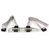 StarTech Piastra Slot Seriale 2 Porte 2x DB9 M a 2x IDC10 F (PLATE9M2P16)