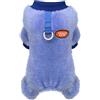 Izefia Cane Maglione Vestiti Abbigliamento Pile Maglioni di Lana Tutina Inverno Caldo Felpa Camicia 4 Gambe Tuta Pigiama Modello Carino Maglione Da Cowboy per Cane di Piccola Taglia Gatto Medio