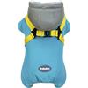 Izefia Cane Cappotto Abbigliamento Tuta Antivento Freddo Cappotti 4 Gambe Giacca Imbracatura Cinghia Toracica Caldo Inverno Vestiti Spessi Cappotto di Cotone per Cane di Piccola Taglia Gatto Medio