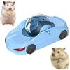 YELKOEYN Palla da corsa per criceti in auto, divertente giocattolo per piccoli animali domestici, giocattolo da corsa, roba interattiva per criceti piccoli gerbilli (blu)