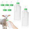 YULIAO 2 Pezzi Mangiatoia Per Latte Di Capra, Bottiglia Per Latte Di Agnello(850ml | Biberon Per l'Allevamento Di Animali Domestici, Brocca Di Latte Di Agnello, Con Ricambio Ciuccio, Morso Resistente