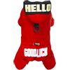 Izefia Cane Cappotto Abbigliamento Animale Domestico Tuta Antivento Freddo Cappotti Giacca Buona Fortuna Caldo Inverno Vestiti Spessi Impermeabile Neve Prova Cappotto di Cotone per Cane Piccolo Gatto