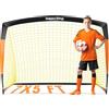 Happy Jump Rete da Calcio Pieghevole 120x90 CM - 1 Porta per Giardino | Perfetta per Allenamento Outdoor e come Regalo Sportivo per la Famiglia