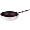 Baldassare Agnelli Pentole Agnelli ALSA2111WPS32 Wok con Fondo Piano, Alluminio, Argento, 32 cm