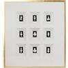 Kare Ancient Art Nove 61981 - Cornice decorativa, 110 x 100 cm, colore: Bianco/Nero