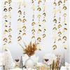 pinkblume Gold Party Decorations Leaf Garland Hanging Paper Gold Leaves Streamer Banner for Wedding Engagement Bridal Shower Birthday Baby Shower Spring Summer Christmas Nature Tea Party Decorations Supplies