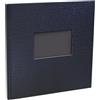 Exacompta - Ref. 16108E - Album fotografico PRESTIGE - 30 pagine nere - 60 foto - formato 25 x 25 cm - copertina laminata - struttura imitazione pelle di coccodrillo blu
