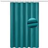 Barossa Design Soft Microfiber Fabric Shower Liner or Curtain, Hotel Quality, Machine Washable, Water Repellent, Turquoise, 70 x 72 inches