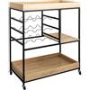 VINTHERA Arcoroc Moa Tavolino MDF naturale con gambe in pino, 35 x 26 x 65 cm