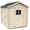 Alce Gaeta 178x218 - Casetta da giardino in legno - Con finestra frontale - Gaeta 178x218x205 cm