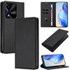 XINYEXIN Cover per Honor X5C Plus, Custodia Portafoglio in Pelle Cover Folio a Libro con Slot per Porta Carte Supporto Magnetica Flip Case - Nero