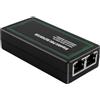 teasteam 2 Porte Gigabit PoE Extender Indoor 1 in 2 Uscite, 1000 Mbps RJ45 Supporto IEEE802.3af/at, Ripetitore Extra 100 Metri di Potenza Lunga Distanza e Trasmissione Dati for POE Telecamera/Dispositivo POE