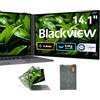 Blackview SCM6 Monitor Portatile per Laptop 14 FHD IPS HDMI/USB-A/Type-C Plug and Play, 600g 4.5mm Schermo Portatile per 13.3 -17.3 Mac, Windows,Android,Chrome,Switch,PS5