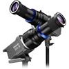 DFCINE Proiettore Gobo con Snoot Spotlight con Attacco Bowens - Compatibile con Aputure Amaran 60d, Amaran 100X/D 200D/X, 150c/300c, 600x Pro, Storm 400x, Godox SL60, ecc. 5 Filtri Colorati, 30 Gobo