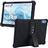 MEMELOKA Cover per Biegedy B22 Tablet 10 Pollici, Custodia Antiurto in Silicone Morbido Protettiva con Supporto[Protezione da Caduta], Nero