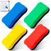 Pretwad 4 gomme a secco, mini lavagne, pulitore per lavagne, gomme colorate per insegnanti, casa, bambini, studenti, aule (2,7 x 1,5 pollici)