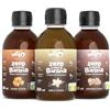 LOCCO LOW CALORIES COMPANY Locco Kit di Sciroppi per Caffè Senza Zucchero - Sciroppo Barista Gusto Caramello, Vaniglia e Pan di Zenzero - Zero Calorie con Stevia - Vegan & Keto - 3x250ml