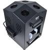 QTX Tetra Bubble Machine | Macchina professionale per bolle a 4 ruote ad alto rendimento con telecomando wireless e serbatoio da 1,2 L | Generatore di bolle portatile per feste, matrimoni, eventi e