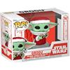 Funko Pop! Star Wars: Mando Holiday - Grogu (The Child, Baby Yoda) - The Mandalorian - Figura in Vinile da Collezione - Idea Regalo - Merchandising Ufficiale - Giocattoli per Bambini e Adulti