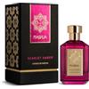 NASHJA Scarlet Amber Extrait de Parfum 100 ml - Profumo Intenso e Avvolgente, Fragranza Ambrata e Legnosa con Note di Ribes Nero, Cuoio, Rosa e Patchouli