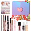 Beauty Glazed Set regalo natalizio Beauty 12 pezzi, kit cosmetico completo per principianti con ombretto, fondotinta, rossetto, fard, eyeliner, illuminante, kit regalo a sorpresa per San Valentino e compleanni