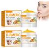 Bploar Crema Viso Al Curcuma, Crema Idratante Naturale Schiarente Al Curcuma, Crema Viso Anti-Invecchiamento per Rimuovere Le Macchie Scure E Uniformare L'incarnato, 2 Pezzi