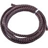 KONMAY Cordoncino in vera pelle intrecciata da 6,0 mm, per gioielli e progetti artigianali (6,0 mm, marrone)
